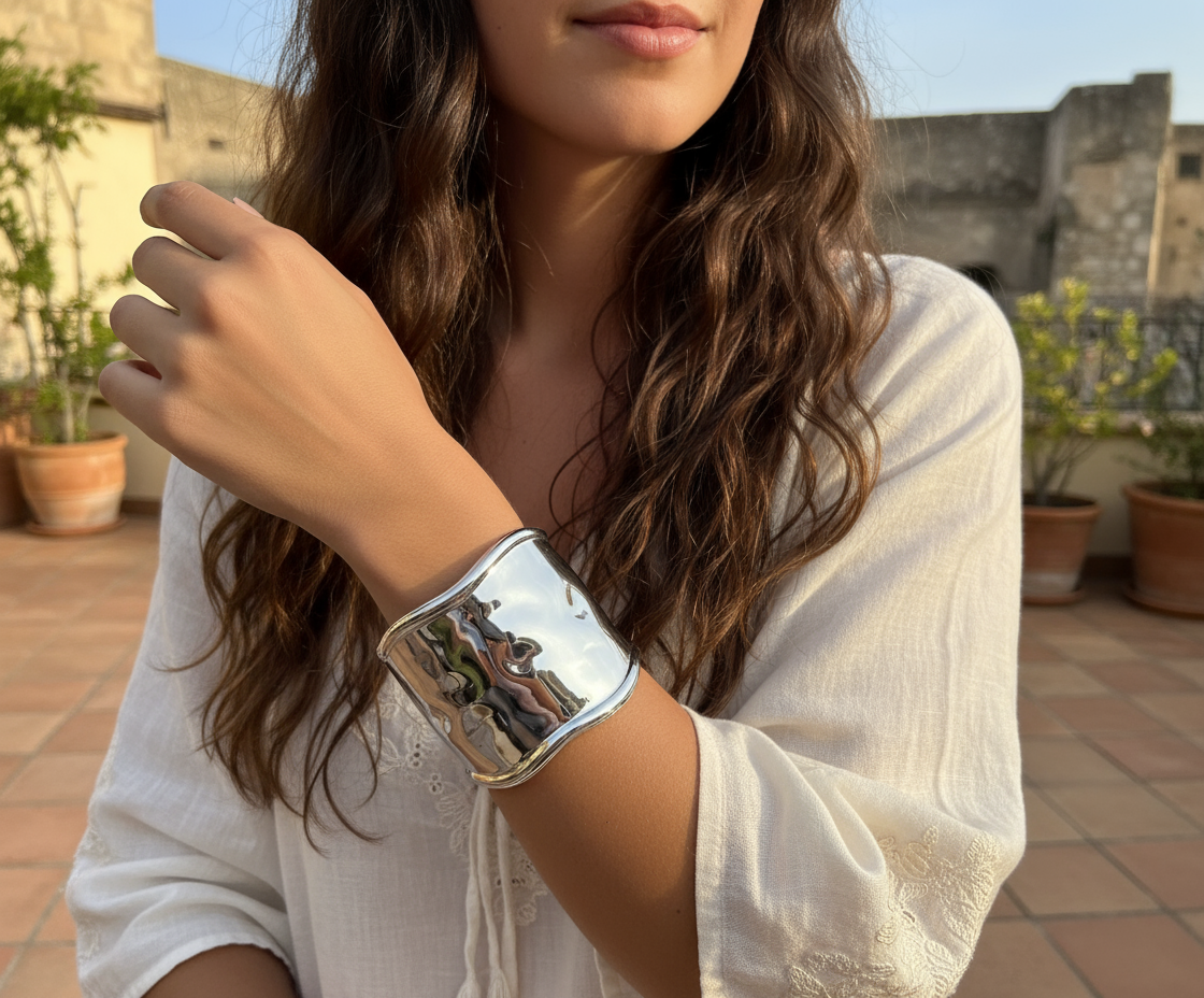 Margot - Manchette Acier inoxydable