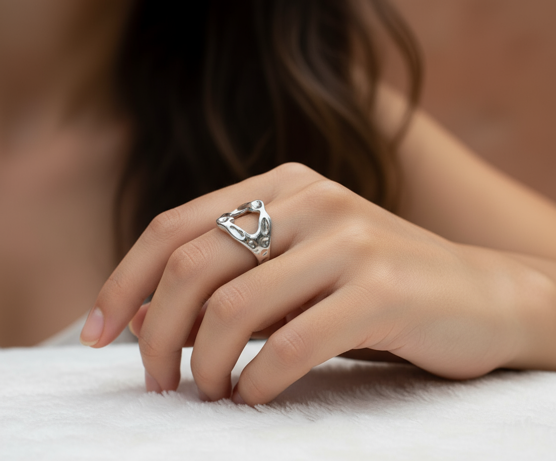 Sophie - Bague en acier inoxydable