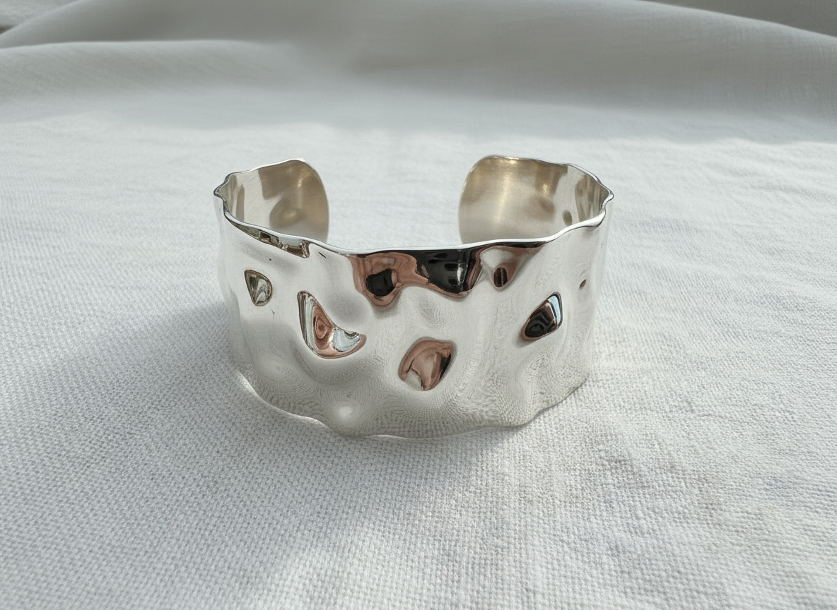 Pamela - Manchette argentée