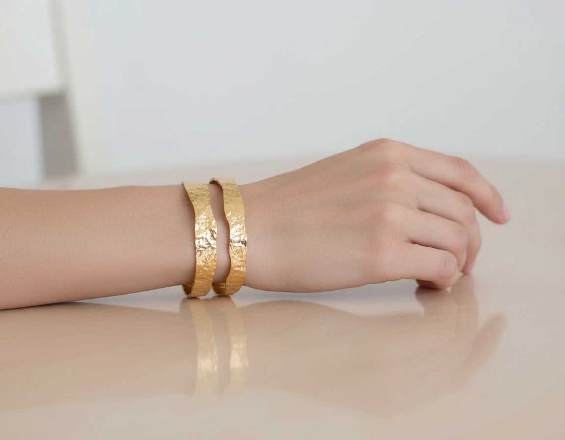 Luna - Manchette dorée