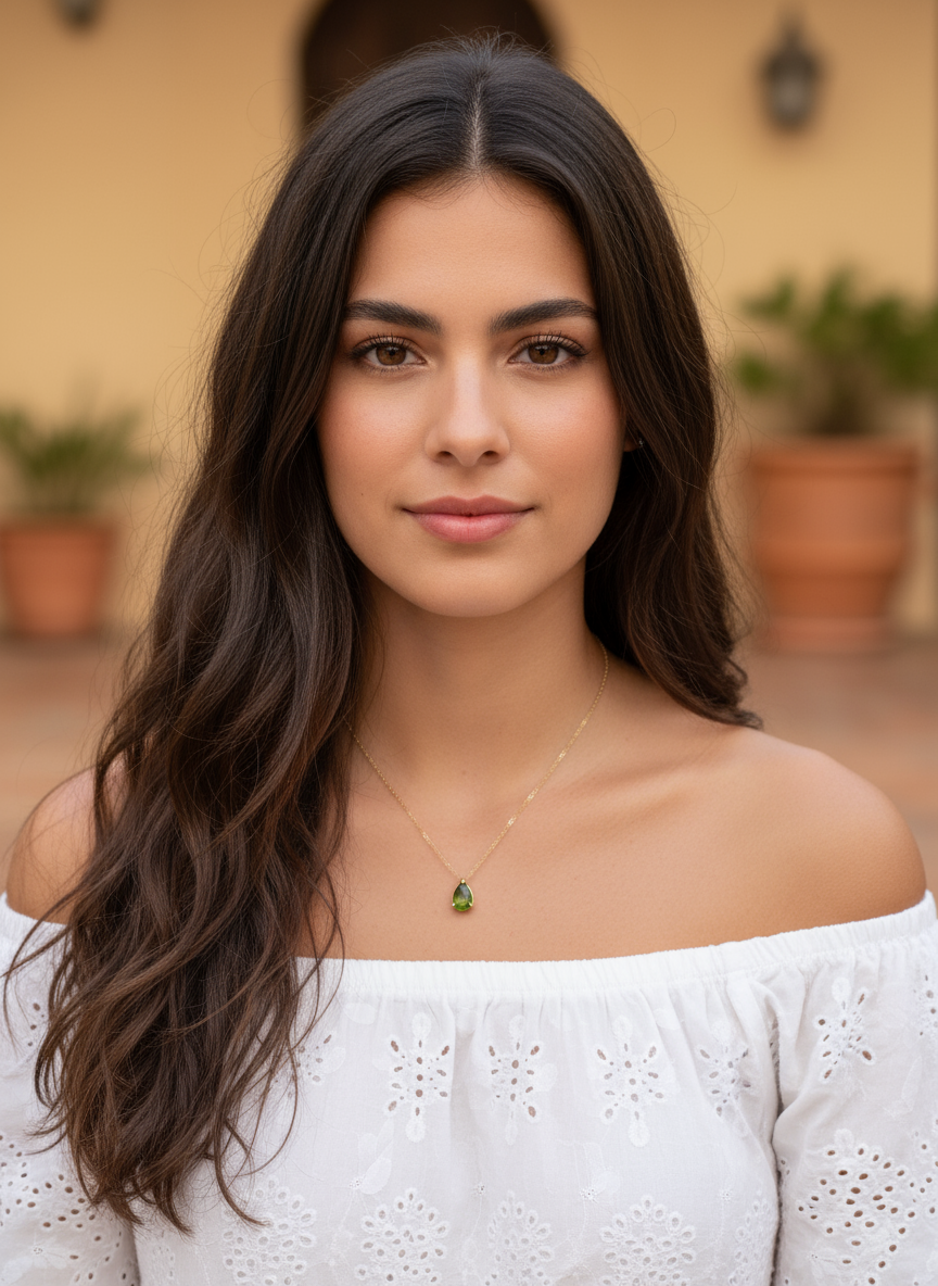 Dahlia - Collier en acier inoxydable