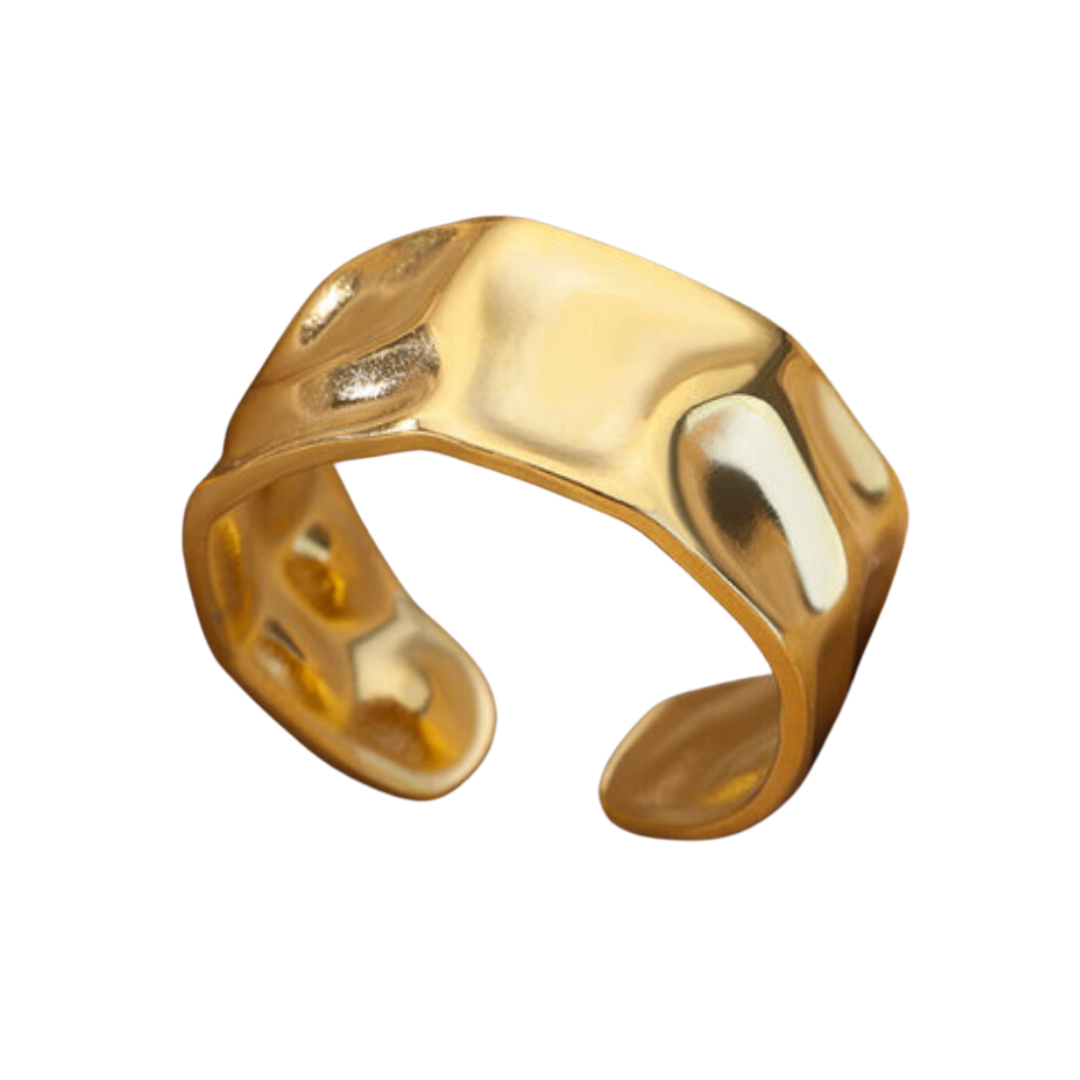 Anastasia - Bague créole dorée