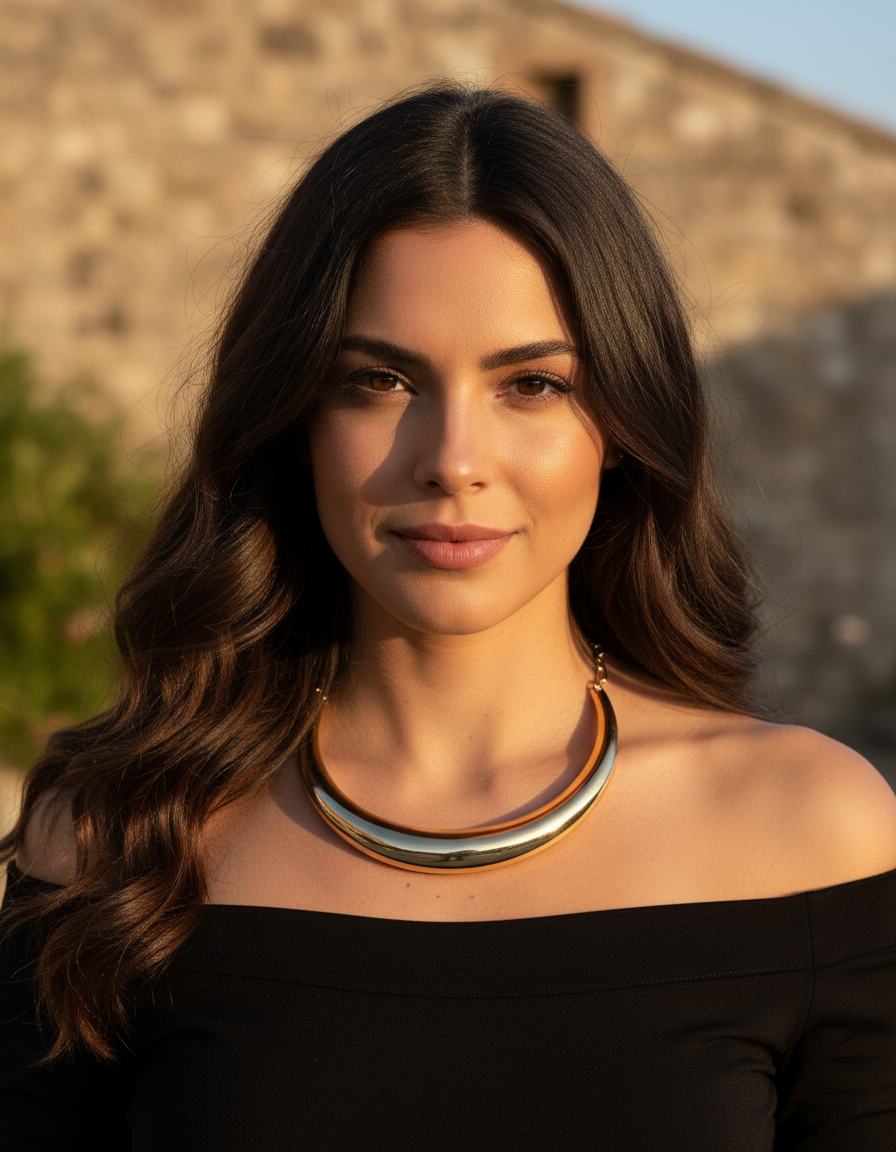 Ines - collier doré