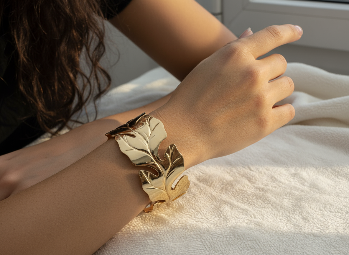 Fleur - Manchette acier inoxydable