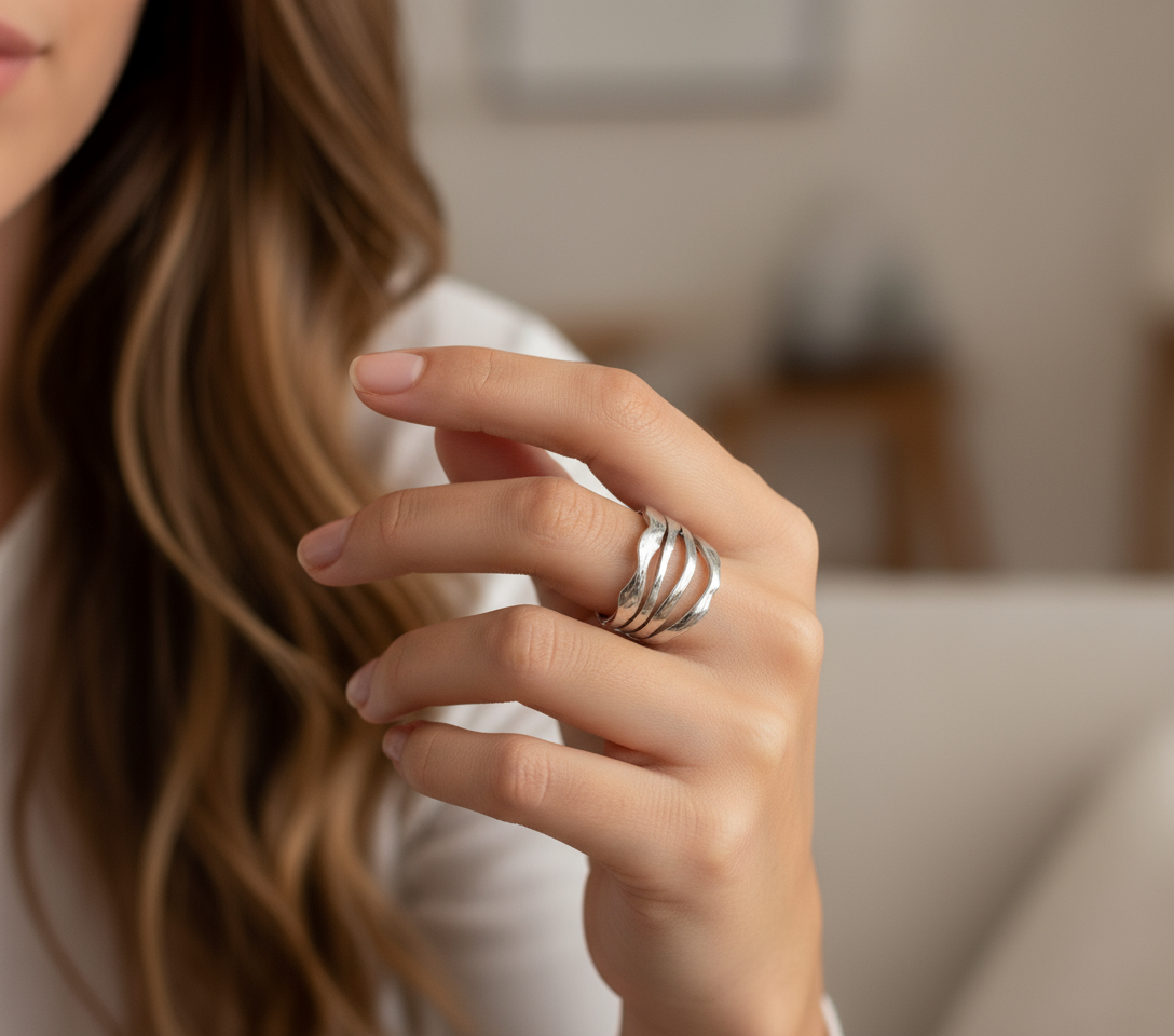 Juliette - Bague en acier inoxydable