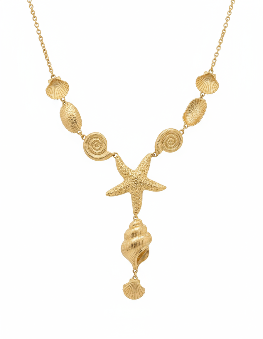 Antonia - Collier Breloques doré