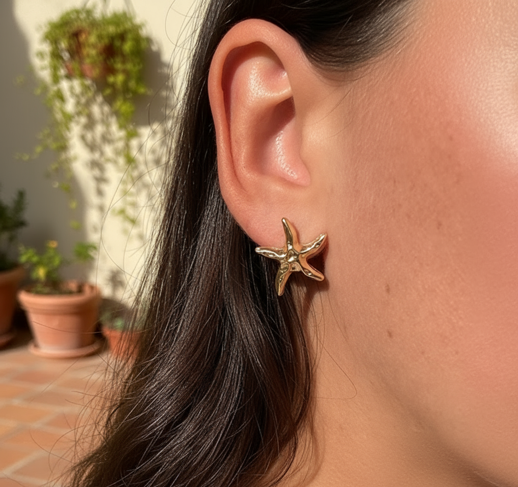 Estelle - Boucles d'oreilles étoilés