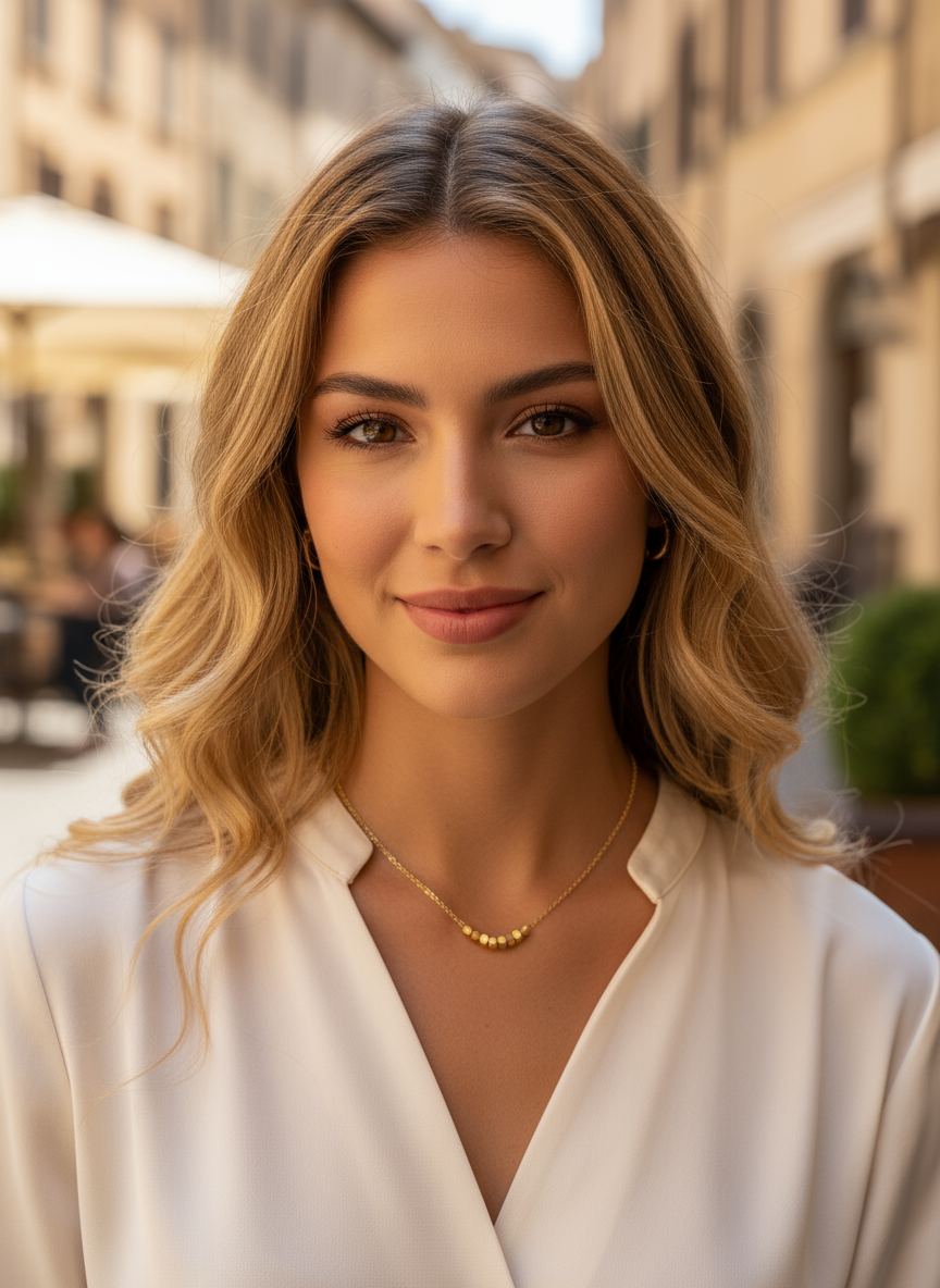 Amara - Collier doré acier inoxydable